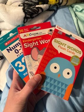 Sight Words and Numbers flashcards set
